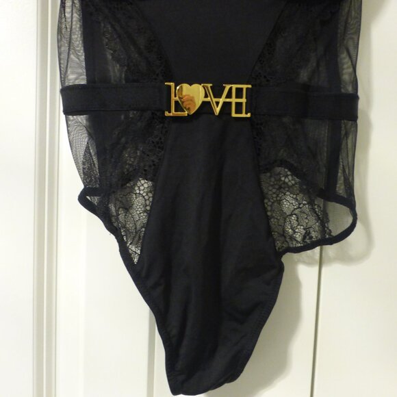 VICTORIA'S SECRET black "Very Sexy" love teddy bodysuit - Picture 3 of 8